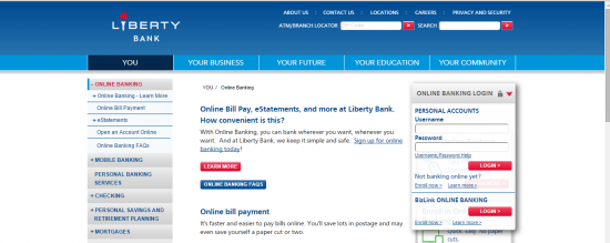 Online Banking Login - Liberty Bank 